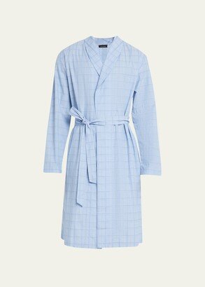 Men's Ian Cotton Poplin Robe-AA