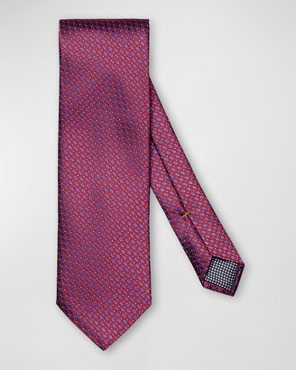 Men's Geometric Jacquard Silk Tie-AA