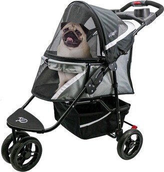 Revolutionary Stroller, Dog Cart for Small to Medium Size Pets, Ventilated Pet Jogger for Cats & Dogs, Gray