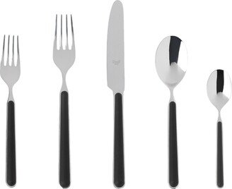 Silver & Black Fantasia Cutlery Set, 5 pcs