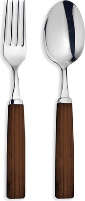 Broggi Dakar Acacia 2-Piece Serving Fork & Spoon Set