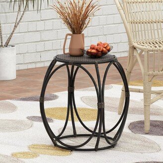 Ealdun Trade LLC Wicker Outdoor Side Table