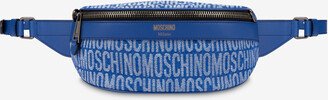 All-over Logo Denim Belt Bag