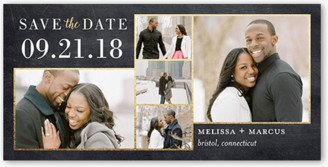 Save The Date Cards: Found Each Other Save The Date, Grey, Signature Smooth Cardstock, Rounded