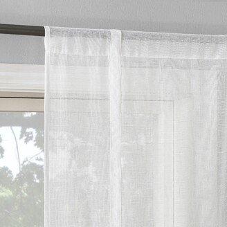 Akari Slub Textured Linen Blend Semi-Sheer Rod Pocket Window Tie-up Shade - 40