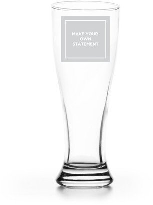 Pilsner Glasses: Make Your Own Statement Pilsner Glass, Glass, Pilsner Glass Single Side, White