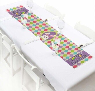 Big Dot of Happiness Hippity Hoppity - Petite Easter Bunny Easter Party Paper Table Runner - 12 x 60 inches-AA