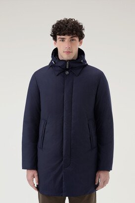 Luxury 2-In-1 Coat in Italian Wool and Silk Blend Crafted from a Loro Piana Fabric