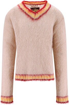 V-Neck Knitted Jumper-BI