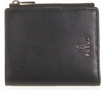 Camelia Logo-Lettering Bi-Fold Wallet