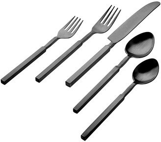 18/10 Cubit Matte Black 20Pc Flatware Set