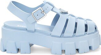 Rubber Cage Platform Sandals