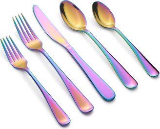 Rhiannon Rainbow Mirror 20-Piece Flatware Set, Service for 4