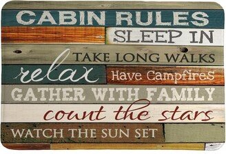 Cabin Rules Memory Foam Rug