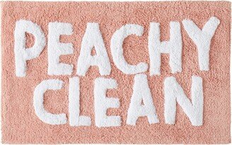 Peachy Clean Cotton Bath Rug, 20