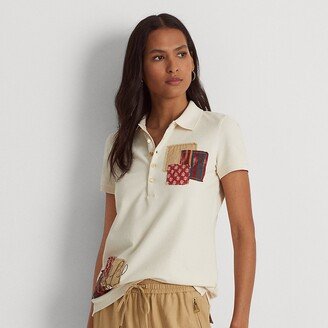 Ralph Lauren Patchwork Piqué Polo Shirt
