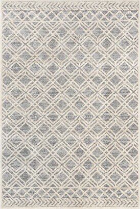 Jolan Moroccan Lattice Area Rug, , Gray