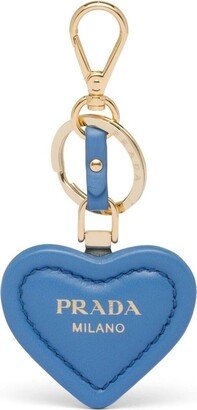 Heart-Shaped Leather Keyring