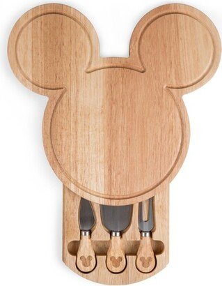 Mickey Mouse Wood Cheese Board with Tool Set by Picnic Time