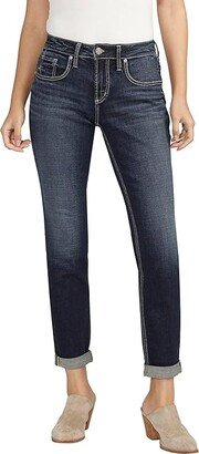 Boyfriend Mid-Rise Slim Leg Jeans L27101ECF485 (Indigo) Women's Jeans