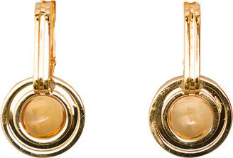 Sophia Gold Plated Brass Earrings With Stone Woman
