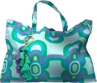 Julia Clancey Olympia Aqua Tote Bag