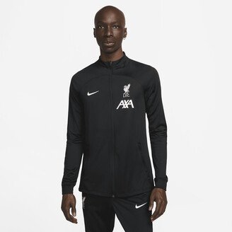 Liverpool FC Strike Men's Dri-FIT Knit Soccer Track Jacket in Black