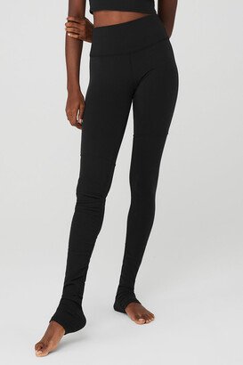 Airbrush High-Waist Highlight Goddess Legging in Black, Size: 2XS