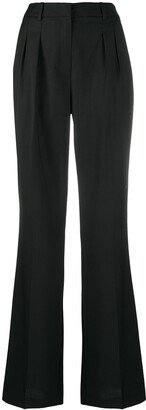 Flared Wool Trousers-AB