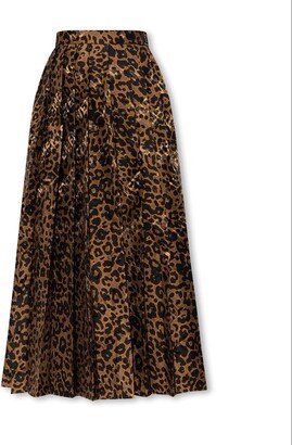 Animal Printed Midi Skirt