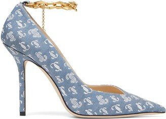 All-Over Logo-Print Pumps