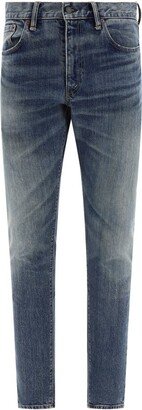 RRL Low-Rise Straight-Leg Slim-Fit Jeans-AA