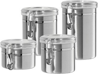 Clamp 4 Piece Canisters with Clear Lids Set