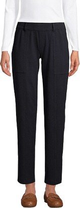 Land' End Women' Tall Starfih Mid Rie Elatic Wait Pull On Utility Ankle Pant - Medium Tall - Black