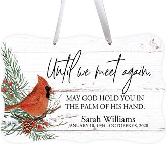 Memorial Sign | Cardinal Gift Loss Of Mother Personalized Dad Lost Loved One-AA