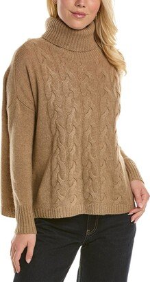 Easy Cable Cashmere Popover Sweater-AB