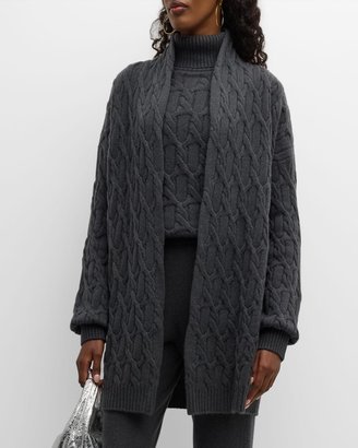 Recycled Cashmere Cable-Knit Cardigan