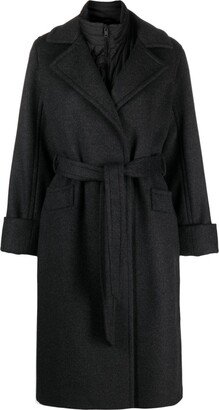 Double belted coat