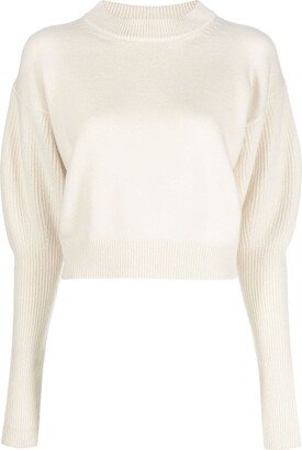 Cropped Wool-Cashmere Jumper-AA