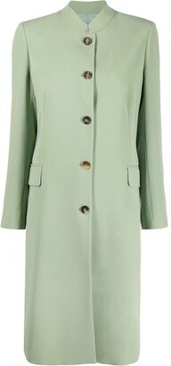 Single-Breasted Stand-Collar Coat-AA