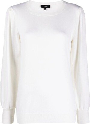 Milk White Virgin Wool Jumper