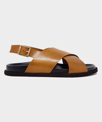 Manjak Leather Sandal in Caramel