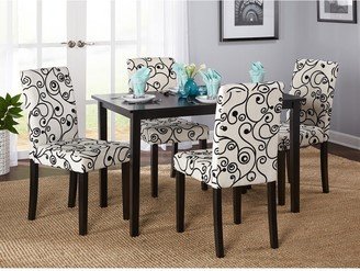 Simple Living Sophia 5-piece Parson Cream Dining Set