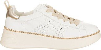 Perforated Detailed Lace-Up Sneakers