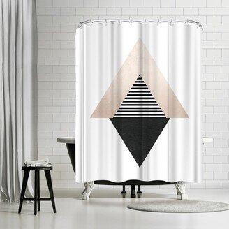 71 x 74 Shower Curtain, Geometric Art 56 by Pop Monica