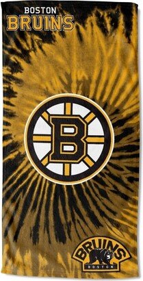 NHL Boston Bruins Pyschedelic Beach Towel