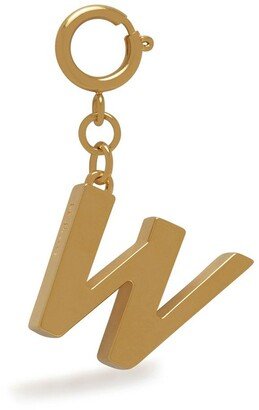 Alphabet Brass Keyring - W