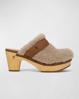 Jessica Shearling Slide Clogs