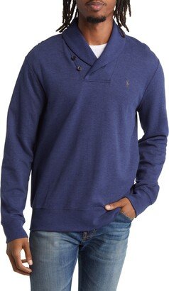 Shawl Collar Double Knit Jersey Pullover