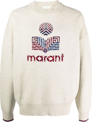 MARANT Intarsia-Knit Logo Jumper